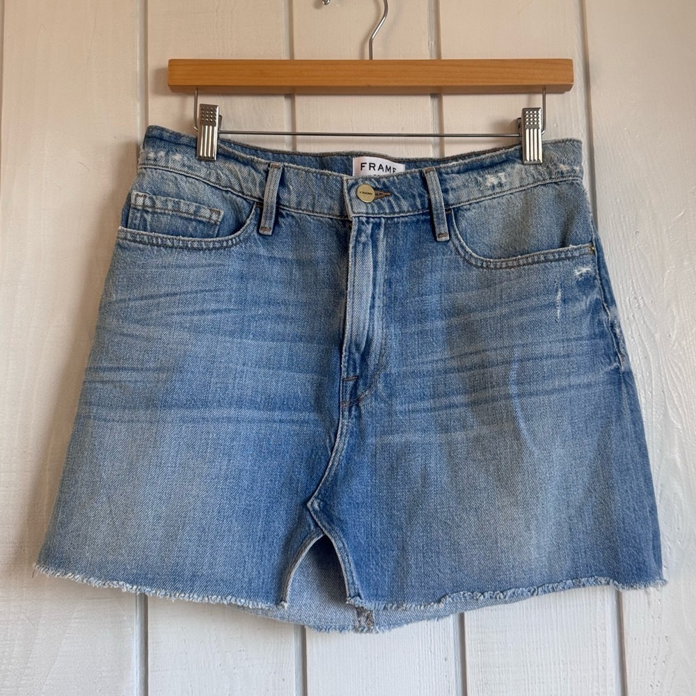 Frame Denim Mini Skirt
